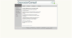 Desktop Screenshot of georadarconsult.de